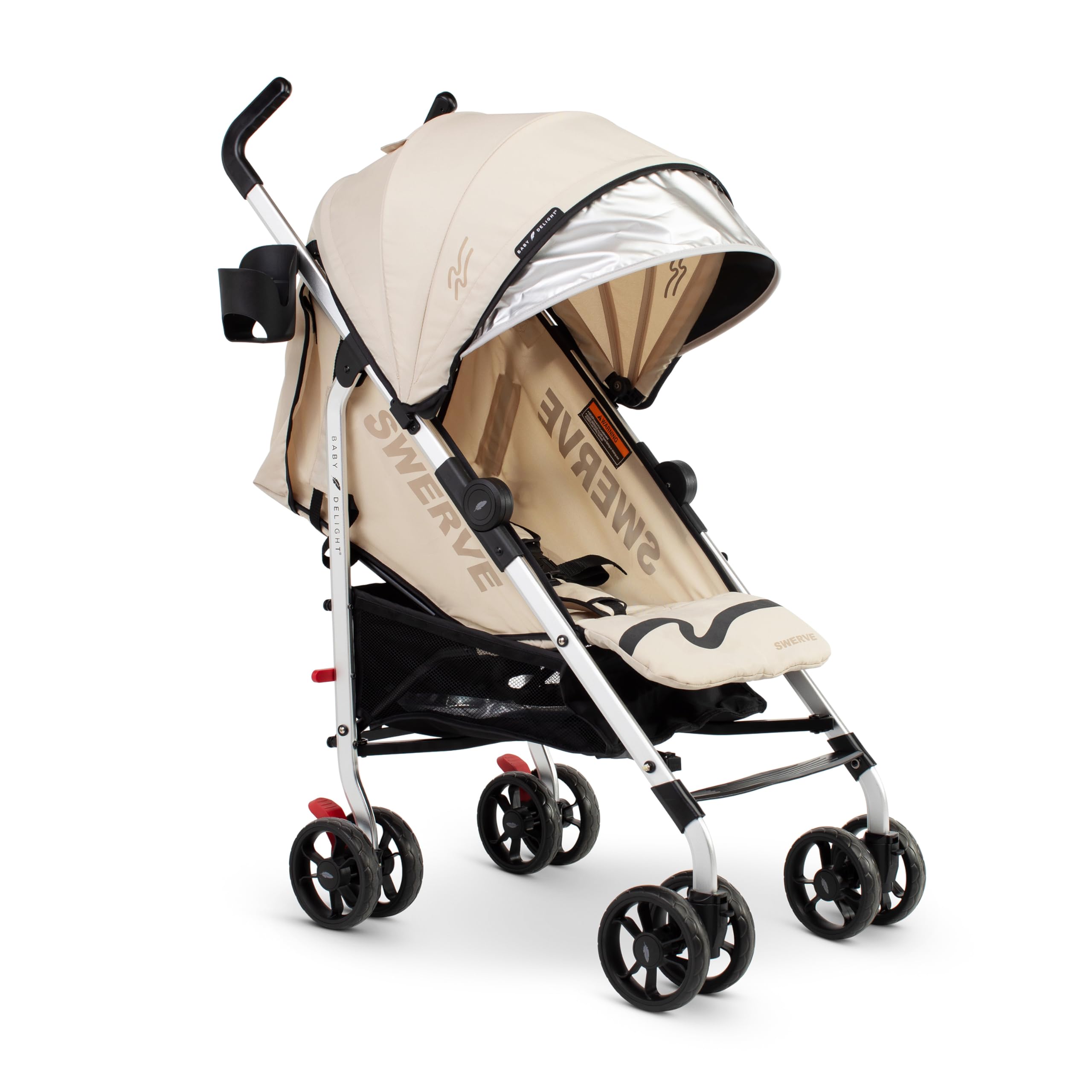 Photo 1 of Baby Delight | Swerve Stroller | Lightweight | for Travel & Everyday | Multi-Position Recline | Compact Fold | Extra Storage | Tan