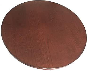 21-in diámetro marrón madera giratoria plato grande Lazy Susan – 360