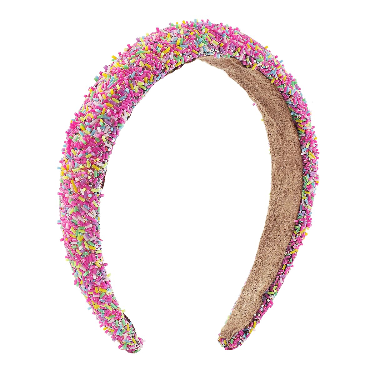 scicent Padded Headbands for Women Baroque Boho Jewelry Head Band Rhinestone Hair Band Wide Hairband Wide Bezel Girls Hair Hoop Headband 16613 — image 1