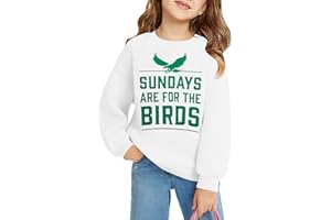 Yawtaut Game Day Sweatshirt Girls Boys Football Fan Pullover Kids Long Sleeve Oversized Tops Football Season Clothes 5-14Y