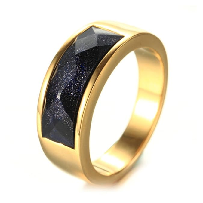 Bishilin Edelstahl Männer Ring Edelstahlring Silber mit Brillantschliff Zirkonia Hochglanzpoliert Herrenring Freundschaftsrin