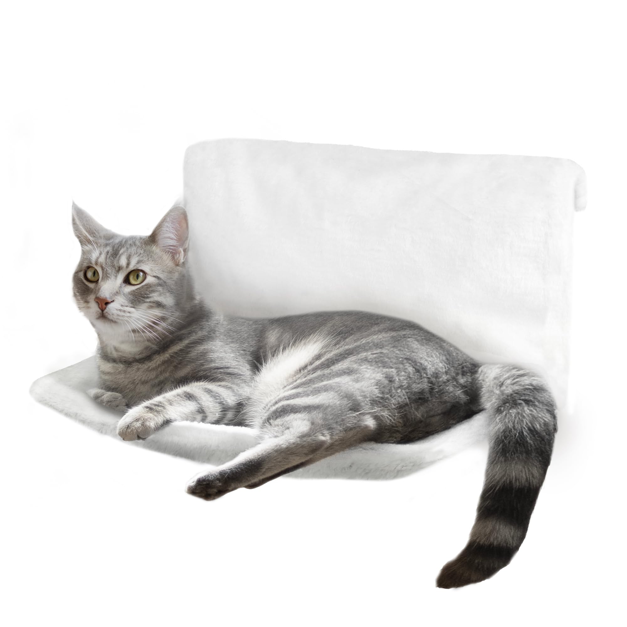 Petlicity Warm and Cosy Pet Cat and Dog Radiator Bed -Strong and Durable (White)