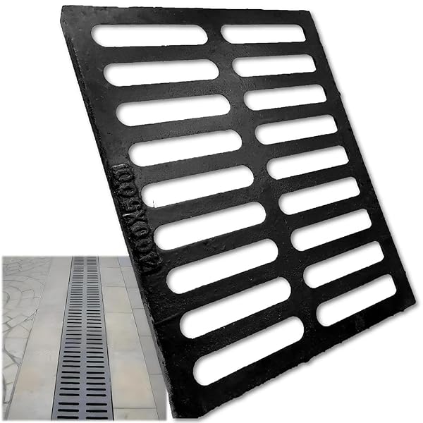 MOSINSBO CAST IRON DRAIN GRATE 20X16 IN, B-CLASS...