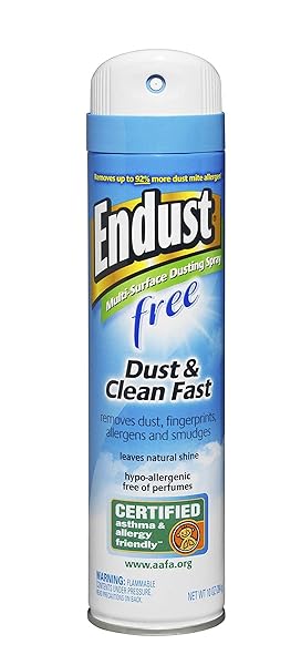 ENDUST FRAGRANCE FREE HYPO-ALLERGENIC DUSTING AND CLEANING SPRAY,...