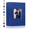 Popotop Photo Album 4x6-100 Photos Photo Books with 100 Vertical Pockets,Linen Cover Albums for Family Wedding Anniversary Baby Vacation Pictures