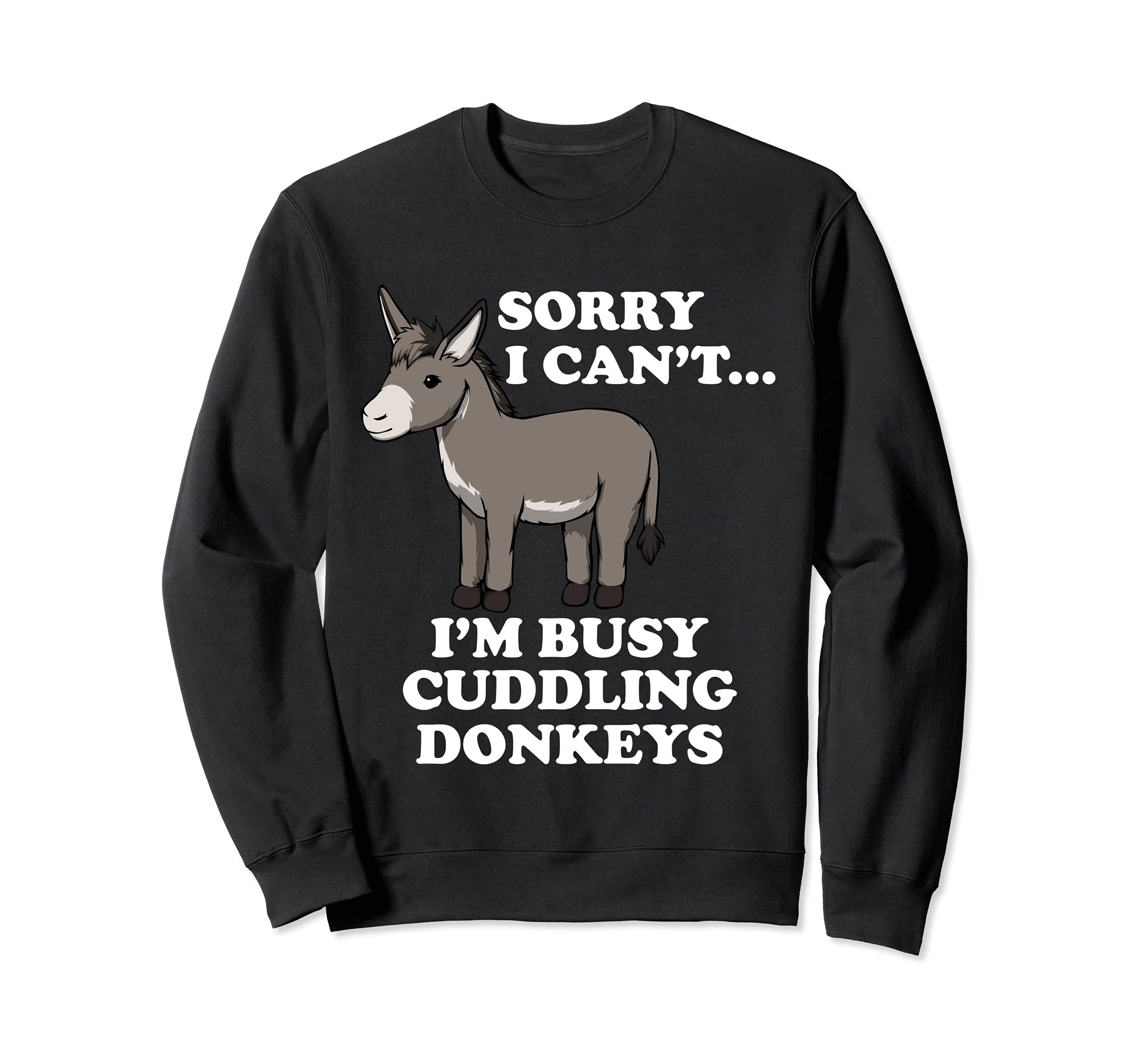 Cute Baby Donkey Ironic Farm Mule Sweatshirt