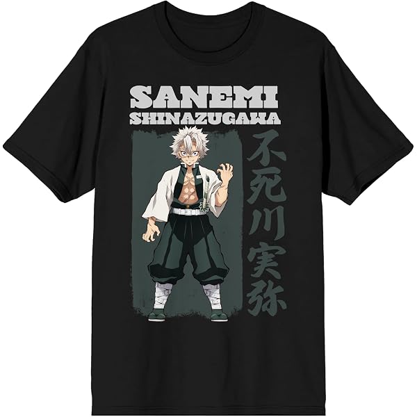 Maglietta Uomo Jujutsu Kaisen Gojo Satoru, Ufficiale Bioworld, Colore Nero