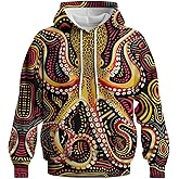 GHUALURU Unisex Cool Octopus Print Hoodies Sweatshirts Novelty Graphic Hooded Pullover Long Sleeve