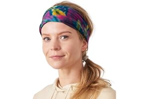CHARM Tie-Dye Boho Hair Band - Hippie Gaiter Scarf Face Cover Men Women 3 in 1 A Small