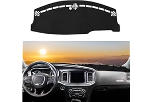 Rilsen Dash Cover Custom Fit for Dodge Charger 2011-2023 Dashboard Cover Nonslip Dash Mat Protector Sunshade No Glare Black