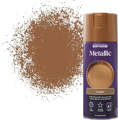 Rust-Oleum Metallic Spray Paint 400ml Elegant Copper Interior Exterior