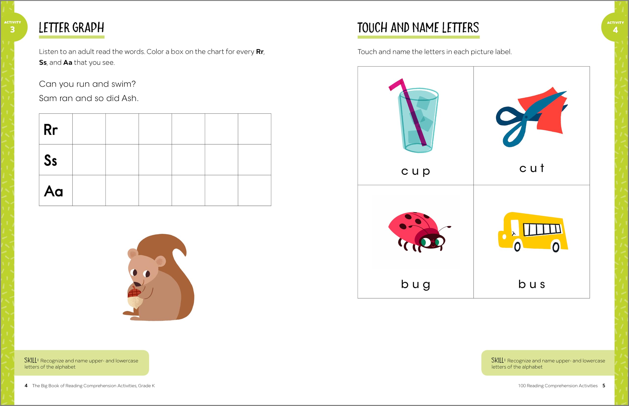 The Big Book of Reading Comprehension Activities, Kindergarten: 100 Activities for After-School and Summer Reading Fun