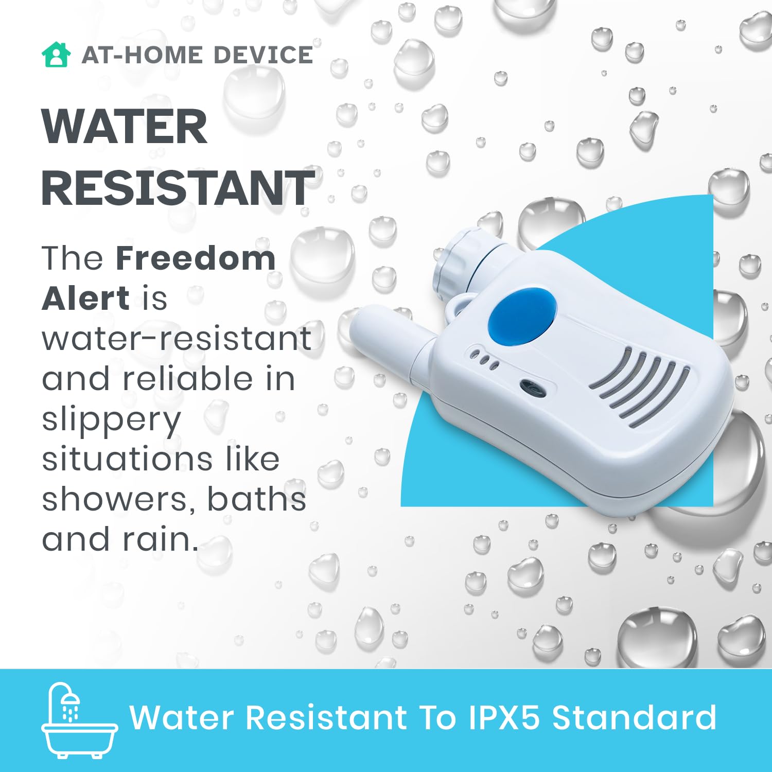 Freedom Alert, Landline Personal Emergency Device, 2-Way Call with Family and Police for Home Safety, Device for Seniors and The Elderly