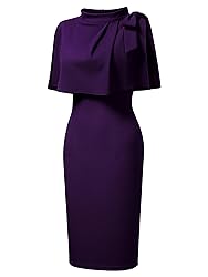 AISIZE Women's Vintage 1940s Half Collar Batwing