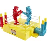 Mattel Games Rock 'Em Sock 'Em Robots Kids Game for Ages 6+ | 2-Player Game with Red Rocker vs Blue Bomber, Knock His Block Off​​​​ Active Play for Kids, Teens &amp; Families