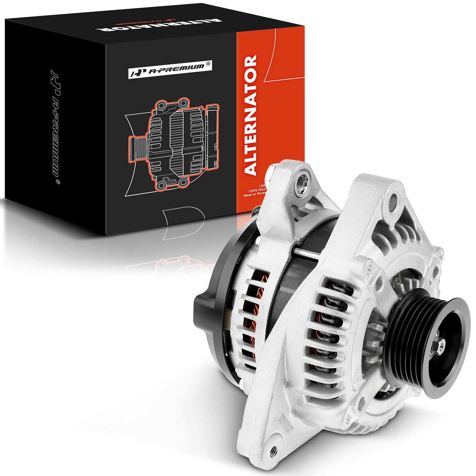 Photo 1 of ***VERY USED***
A-Premium Alternator Compatible with Toyota Camry 2004-2006 3.0L 3.3L, Highlander 2004-2007 3.3L, Solara 04-08 3.3L & Lexus ES330/RX330 04-06 3.3L, 12V 100Amp CW 6-Groove Pulley, Replace# 27060-0A120