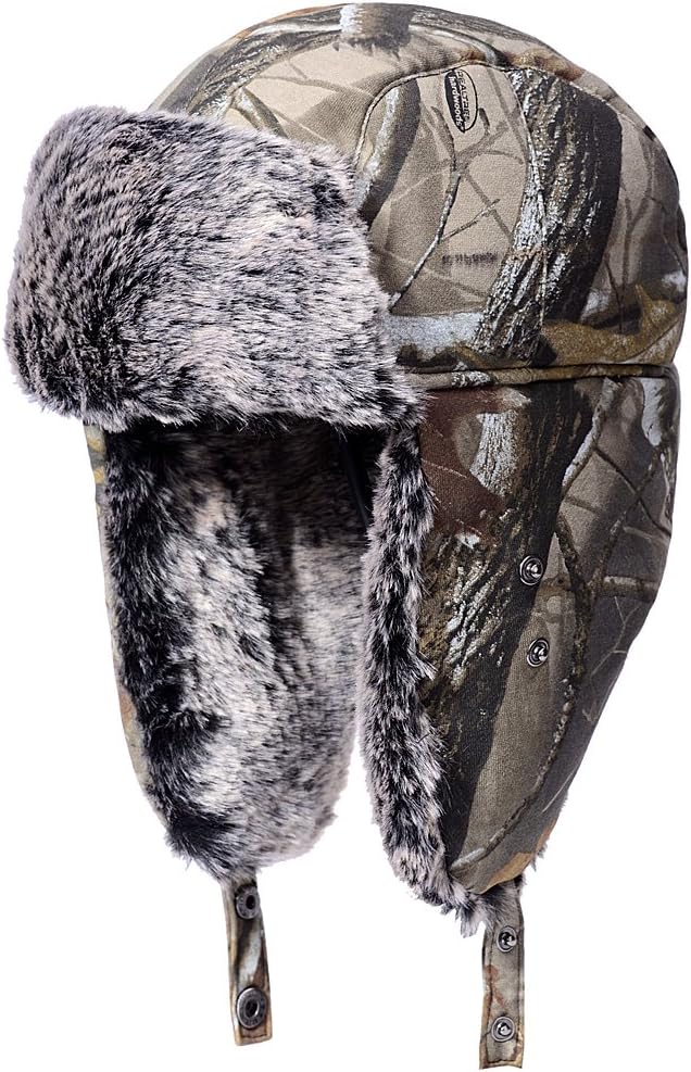 Odema Unisex Nylon Russian Style Winter Ear Flap Hat Camouflage One Size : Clothing