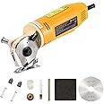VEVOR Electric Rotary Fabric Cutter, 170W Rotary Fabric Cutting Machine, 1" Cutting Thickness, Octagonal Knife, with Replacement Blade and Sharpening Stones, for Multi-Layer Cloth Fabric Leather