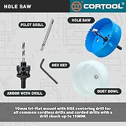 Cortool 4-1/4" Hole Saw with Dust Bowl, Bi-Metal
