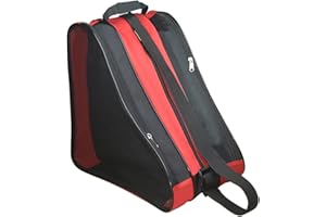 GOOYULE Adjustable Shoulder Strap Skate Bag - Large Capacity, Breathable, Fits Quad, Inline, Ice & Roller Skates and Accessories