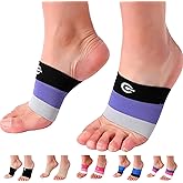 Doc Miller Arch Support Sleeves for Feet – Plantar Fasciitis Brace for Foot Pain Relief, Compression Socks, Heel Spurs, Fallen Arches, Orthotic Aid, and Planters Facetious Relief, 1 Pair
