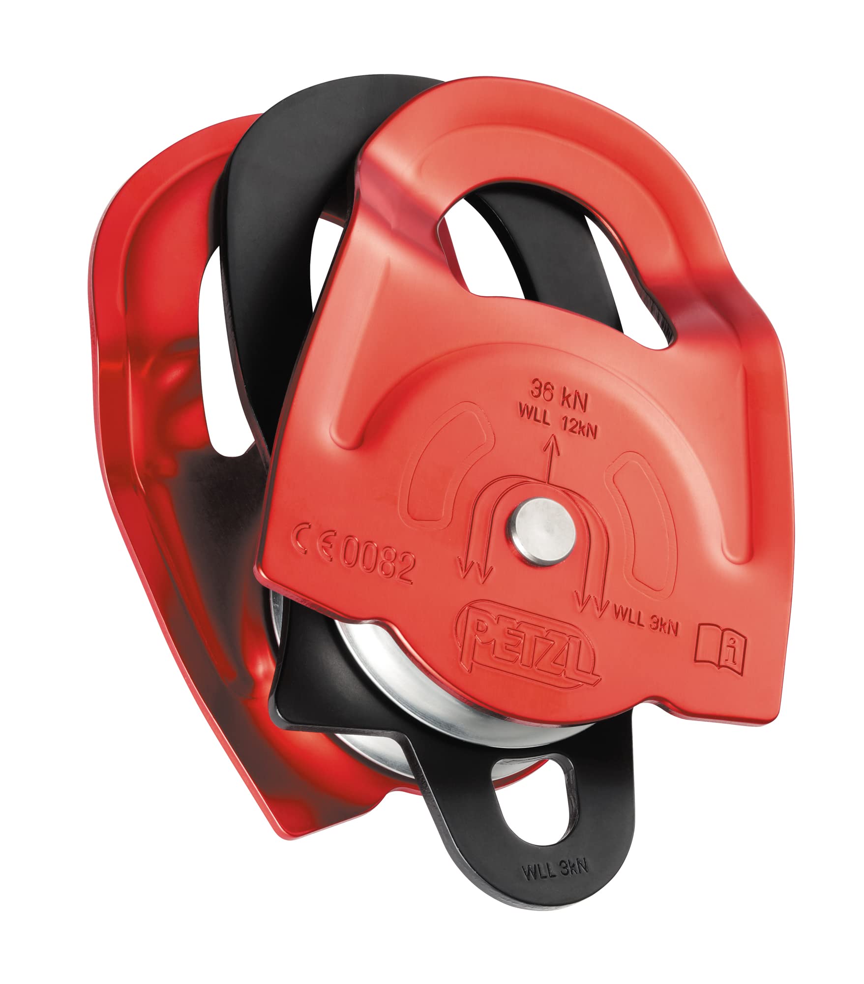 Petzl Seilrollen P65A Twin Red