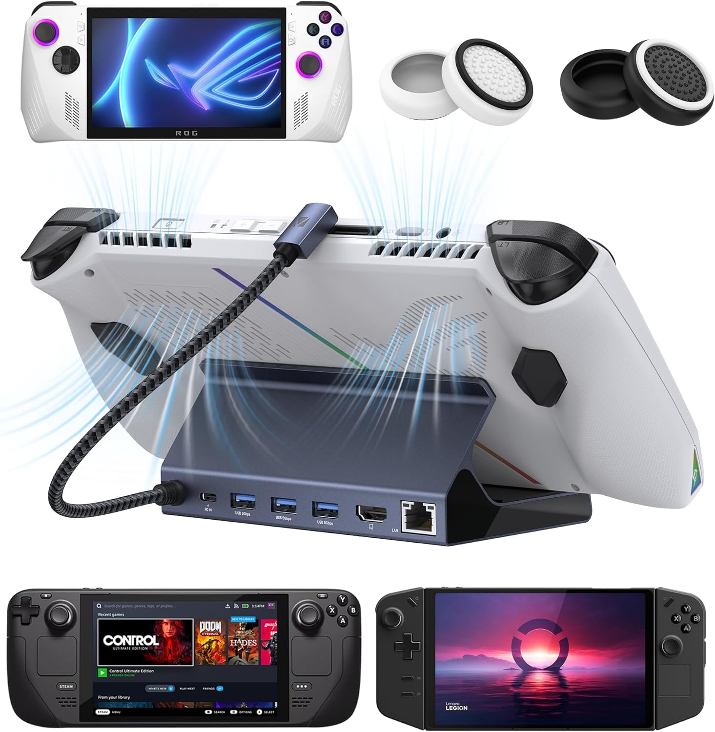 Mua 8-in-1 Docking Station for Valve Steam Deck OLED/ASUS ROG Ally ...