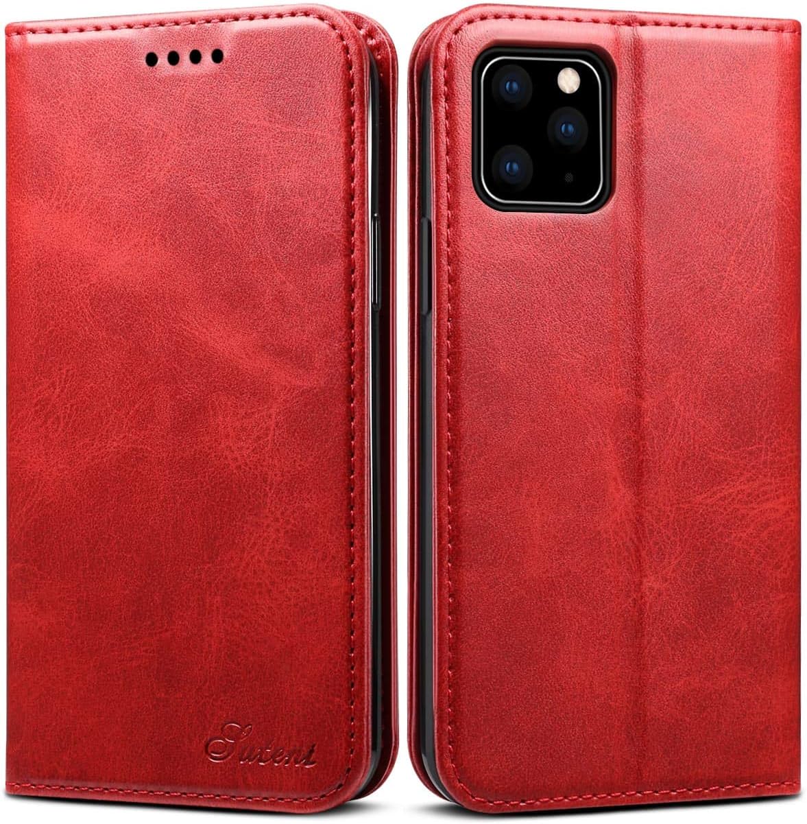 SINIANL iPhone 11 Case, iPhone 11 Pro Case, iPhone 11 Pro Max Case, Leather Wallet Case with Card Holder, Book Folding Flip Case with Kickstand Magnetic Closure Protective Cover for iPhone 11 Pro Max
