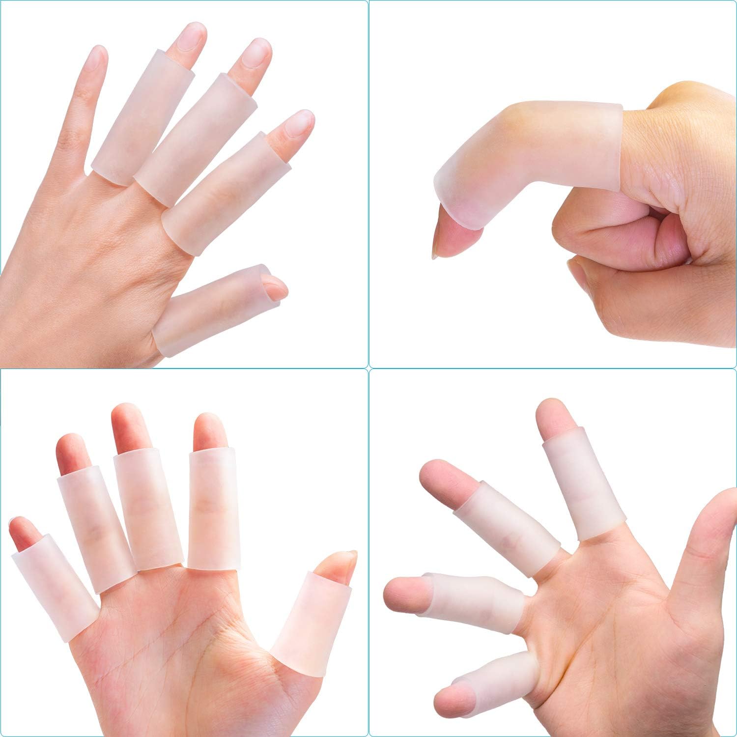 Amazon Sumifun 指サック 10個 指カバー 静電気防止 怪我した指を保護 透明 Sumifun 指用