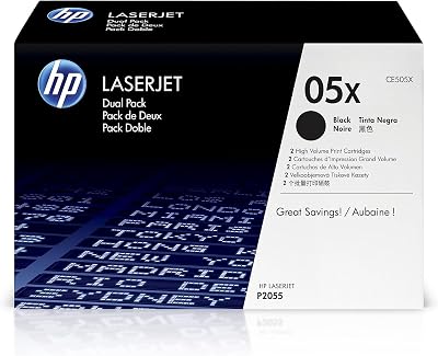 HP CE505XD 05X High Yield Black Original LaserJet Toner Cartridge Multipack