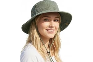 Zylioo XXL Oversized Washed Boonie Sun Hats,Foldable Wide Brim Safari Hat for Big Heads,Cooling Hats with Adjustable Strap