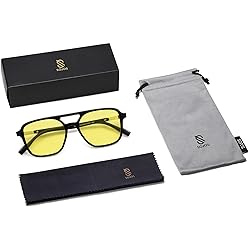 SOJOS Retro Aviator Sunglasses for Women Men,Trendy