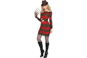SUIT YOURSELF A Nightmare on Elm Street Miss Krueger Costume for Adults, Includes Dress, a Hat, and a Glove