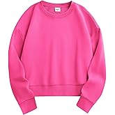 Stelle Cropped Sweatshirts for Women Cotton Long Sleeve Crop Tops Crewneck Pullover Oversized Sweater