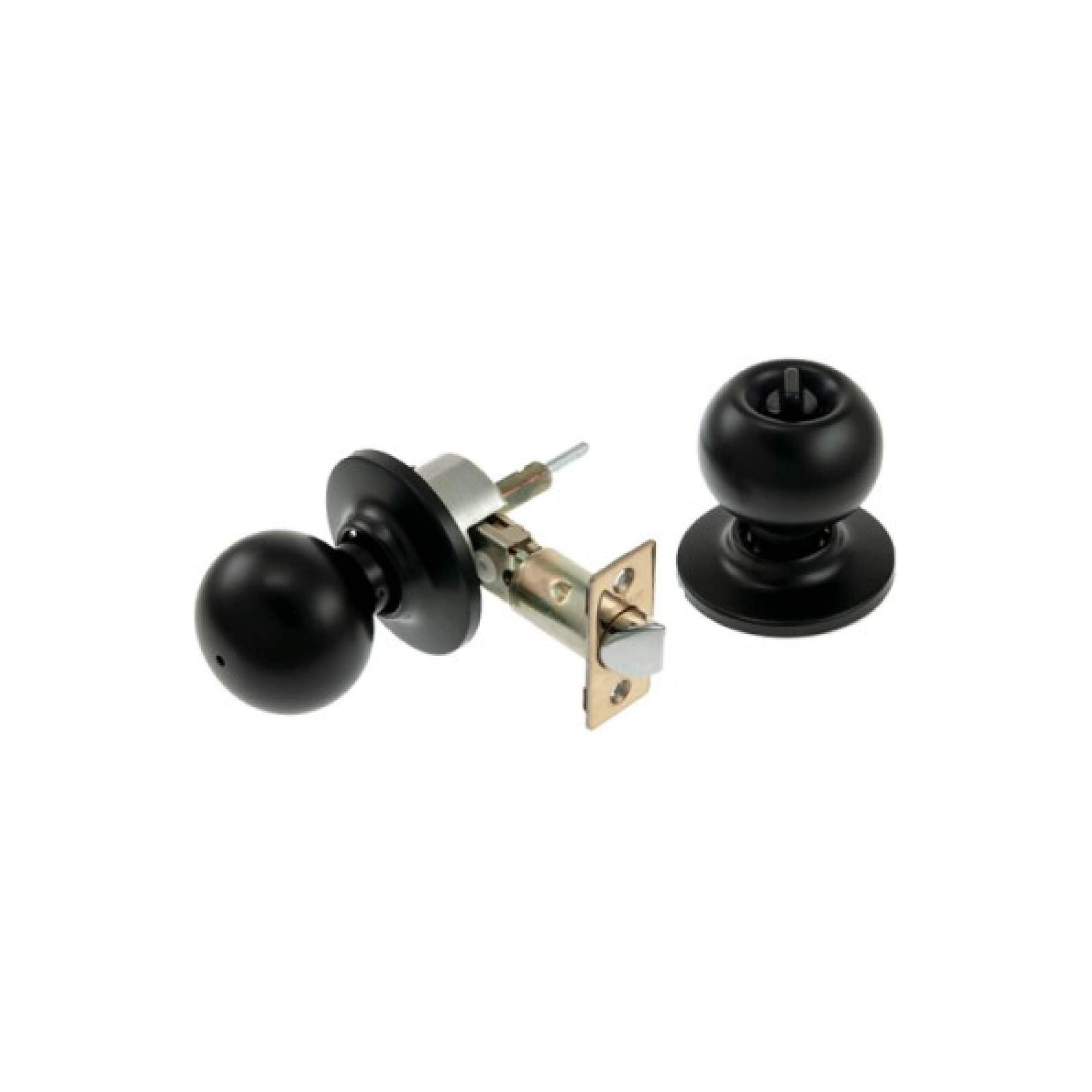 Tesa Assa Abloy 3903U0NE Ball Knobs Set for Doors Black Function 03