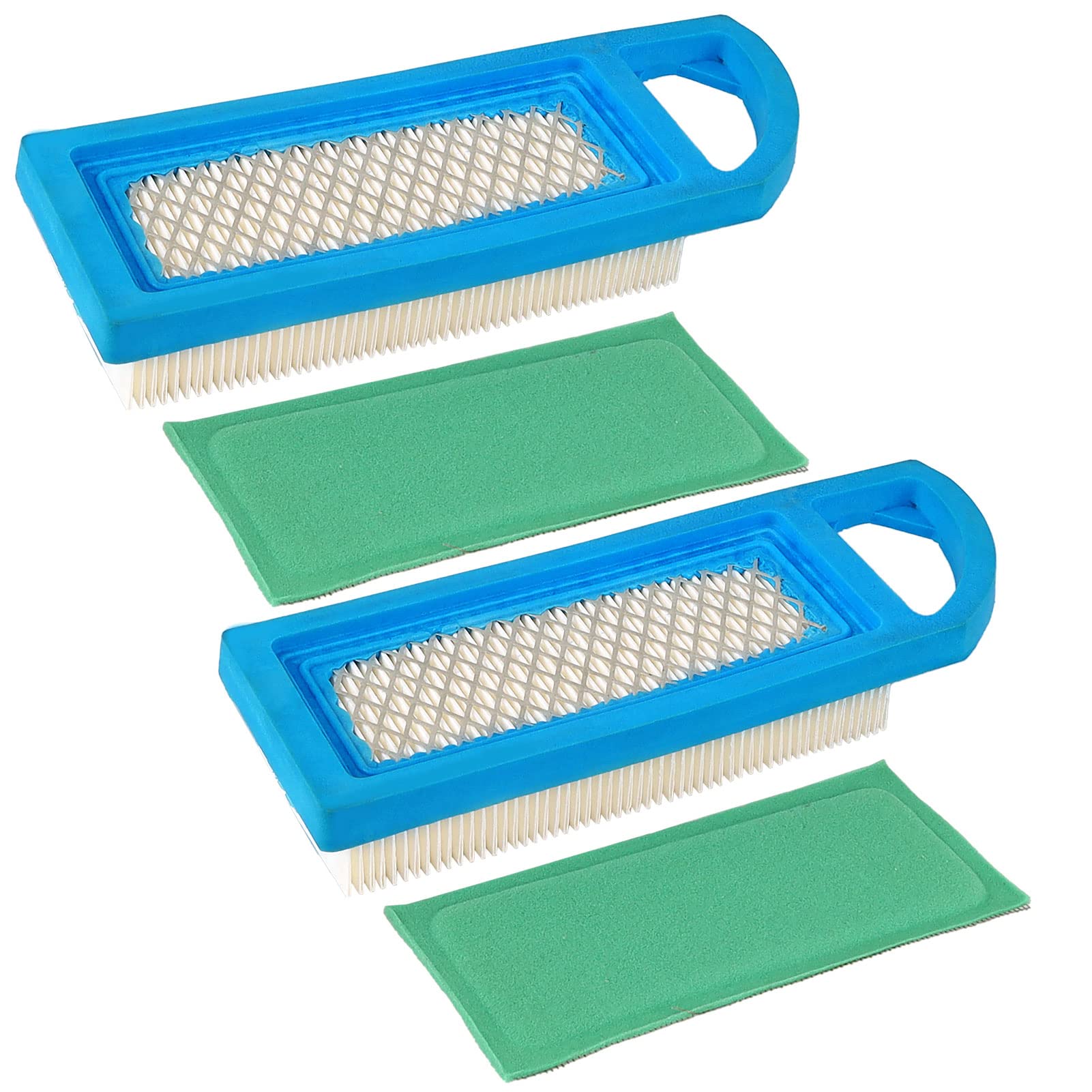 Pack of 2 Air Filter & Pre-Filter for Briggs & Stratton 4211 4214 5077h 5077K 697015 697153 698083 795115 653202 695547 697014 6976976976666666666 34