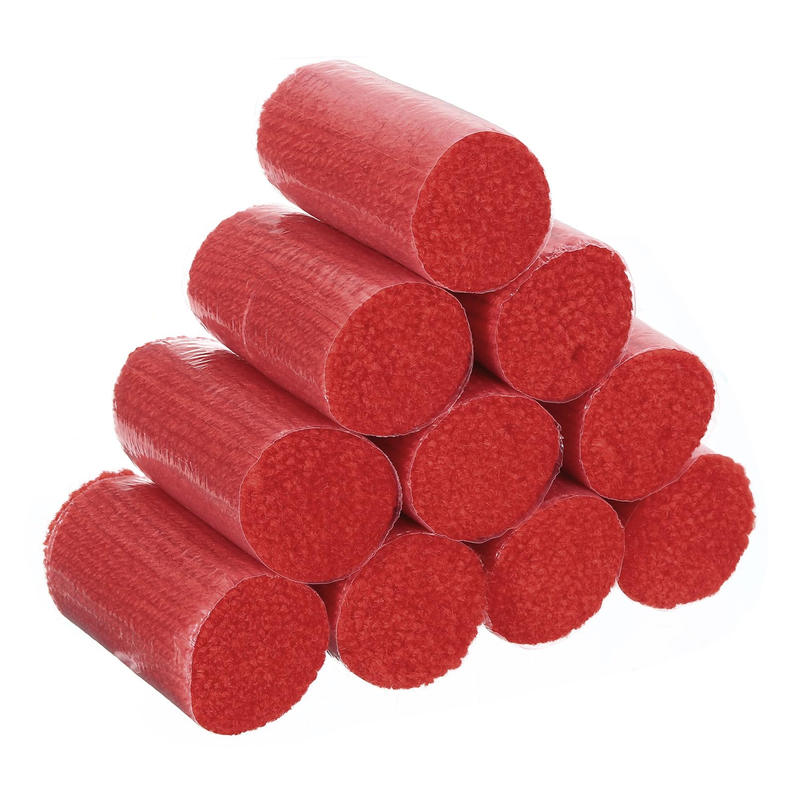 Patikil 10 Rolls Latch Hook Yarn Kit for Precut Rugs, Crochet, Tapestry, DIY Craft, Red