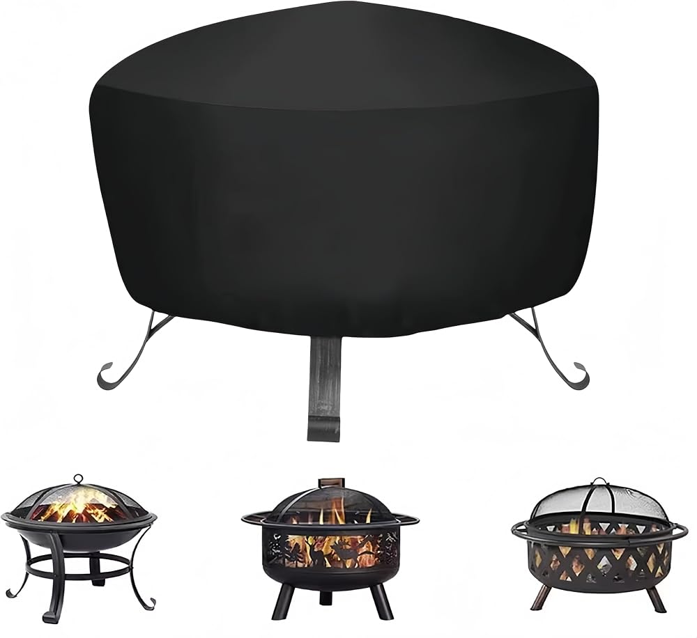 Guangyu Fire Pit Cover 80x80x65cm Waterproof Oxford Fabric UV Resistant