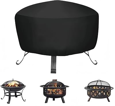 Guangyu Fire Pit Cover 80x80x65cm Waterproof Oxford Fabric UV Resistant