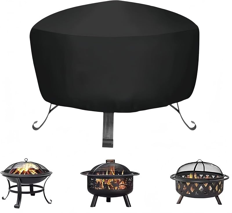 Guangyu Fire Pit Cover 80x80x65cm Waterproof Oxford Fabric UV Resistant