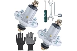 POSFLAG 2 Pack AM143469 Spindle Assembly Pre-Greased Replaces AM136733, AM143469, AM134292. AM137097 for John Deere Z225, X300, Z245, X304, Z245 Tractors