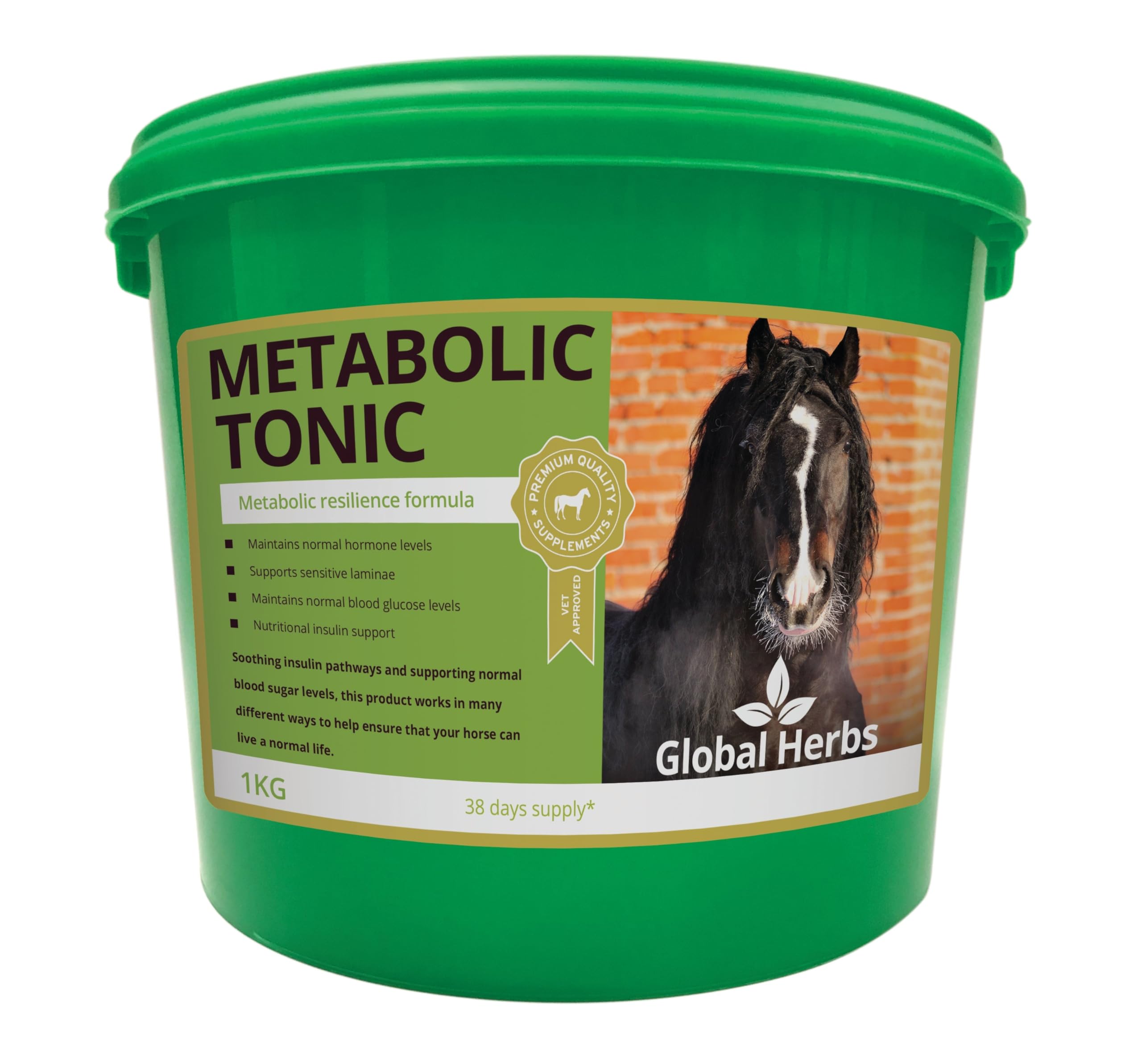 Global Herbs Metabolic Tonic Equine Weight & Hormonal Balance Support 1kg