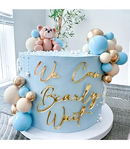 We Can Bearly Wait - Decoración Para Tartas De Baby Shower