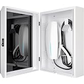 NOTASA Wall EV Charger Cover, Outdoor EV Charger Enclosure Silver-Gray | Large Capacity Weatherproof Wall-Mounted Charger Box Universal Fit for All Electric Vehicle Chargers