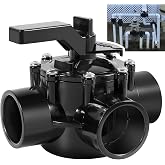 3 Way Pool Valve 1.5 Inch Replacement for Jandy 4715 Diverter Valve, 1-1/2 to 2-Inch, Used for Pools&amp; Spas, Works with Heaters, Chemical Dispensers, and Salt Generators