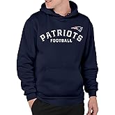 Junk Food NFL - Arched Front - Officially Licensed Adult Pullover Fleece Hoodie for Men and Women