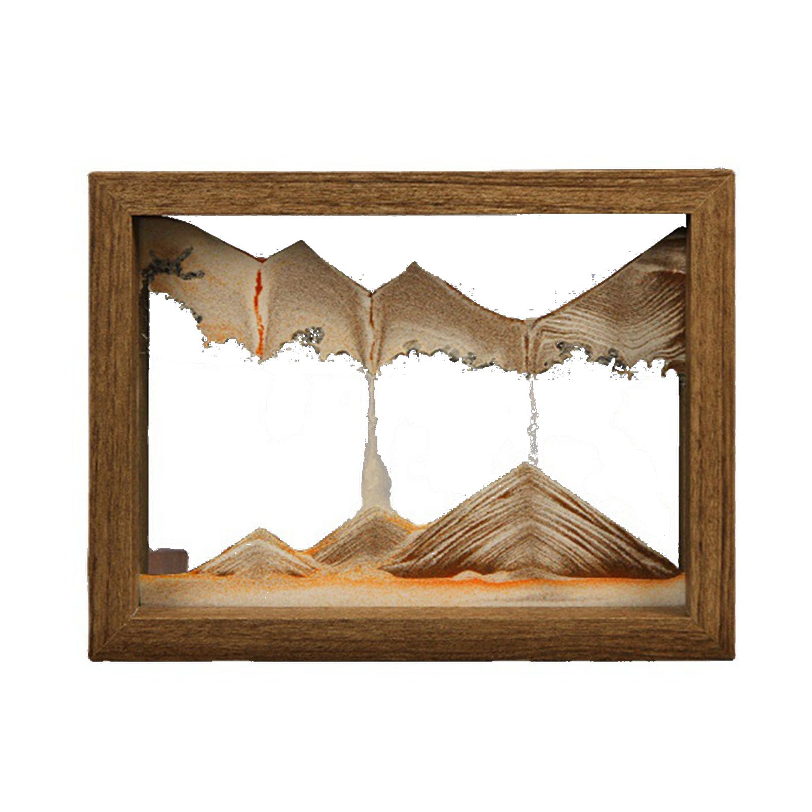 Topyond Sand Art Pictures for Adults Sand Pictures In Glass, 3D Moving Sand Art Picture Glass Wood Frame Changing Quicksand Painting Decorative Motion Art for Home Office Bedroom Desktop Decor