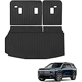 Sze Cargo Mat with Backrest Mats for 2024 2025 2026 Chevy Traverse (NOT 2024 Limited) & 2025 2026 Buick Enclave Trunk Mat TPE Seats Back Mat All Weather Cargo Liner for Chevy Traverse Accessories