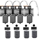 4PK 0.4MM Hotend for Snapmaker U1 Nozzle Leak-Proof All in One Assembled Hot End for Snapmaker U1,with Nozzle Wiper and Silicone Cover for U1 3D Printer Accessories