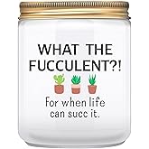 Funny Gifts for Women, Men- Birthday Gift for Best Friends, Her, Him, Girlfriend, Sister, Plant Lover- Unique Christmas & Valentines Day Present - Lavender Candles